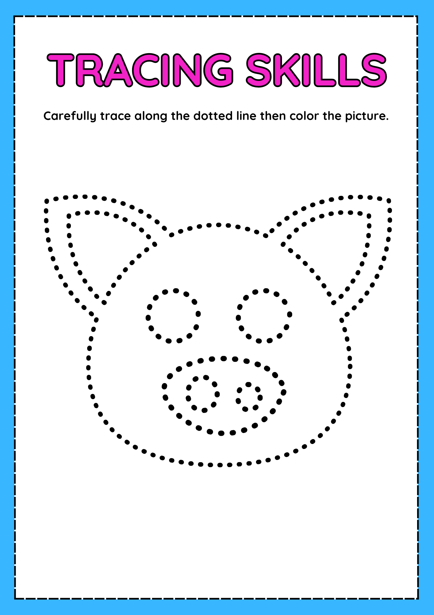 Animal Tracing Worksheets For Preschool Kids