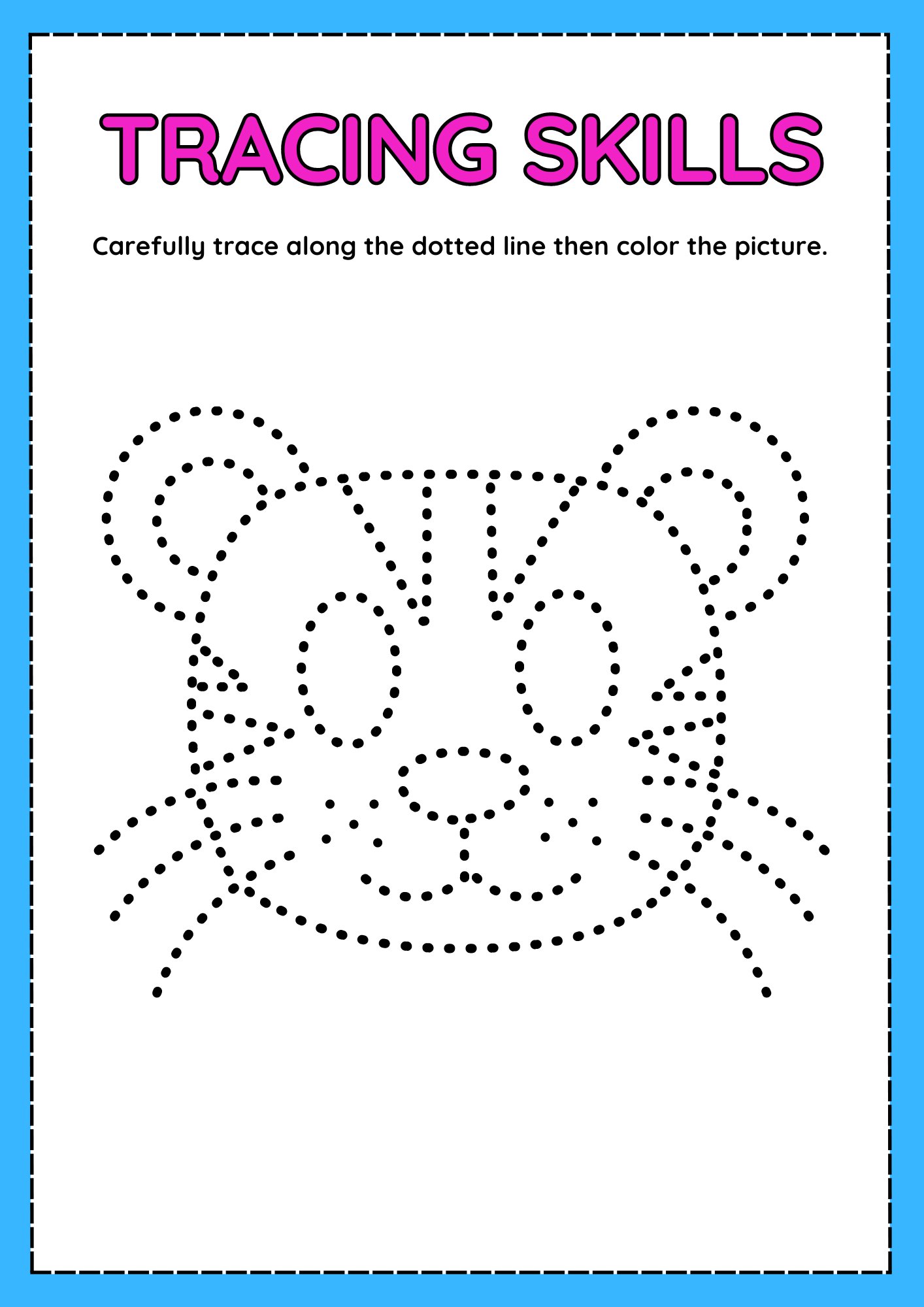 Animal Tracing Worksheets For Preschool Kids