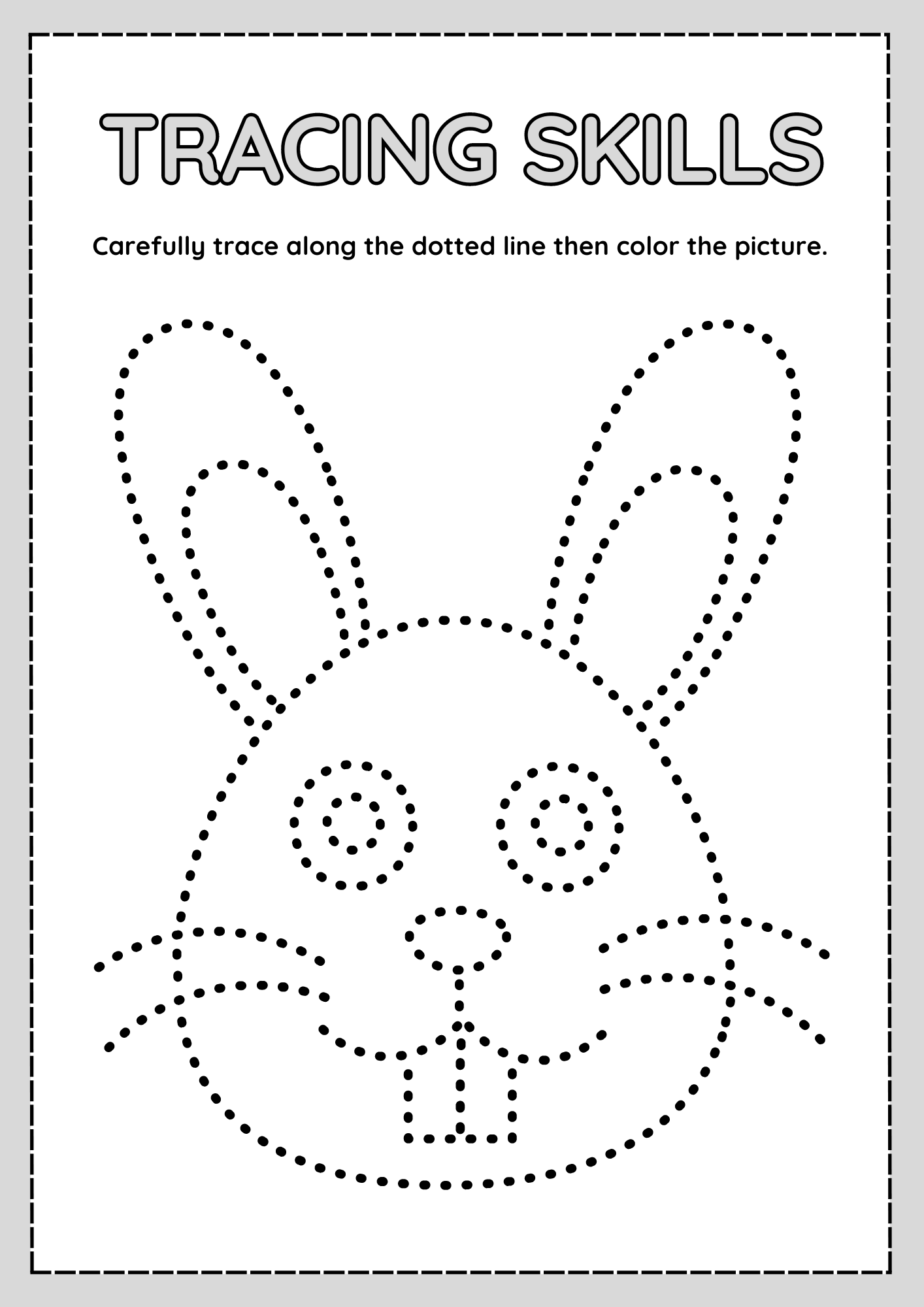 Animal Tracing Worksheets For Preschool Kids