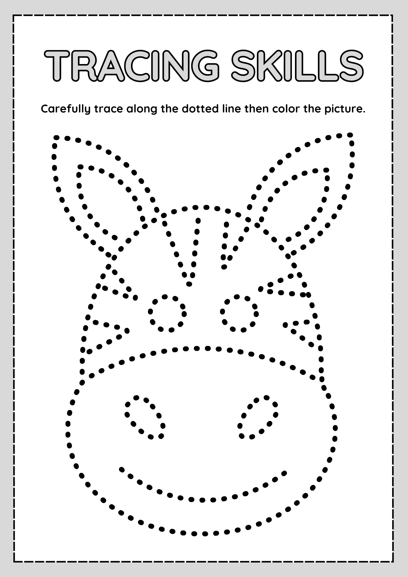 Animal Tracing Worksheets For Preschool Kids