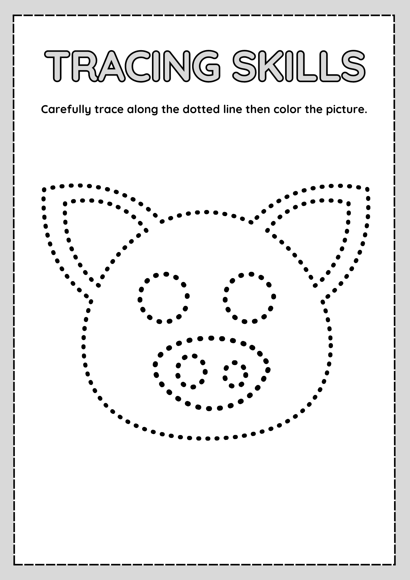 Animal Tracing Worksheets For Preschool Kids