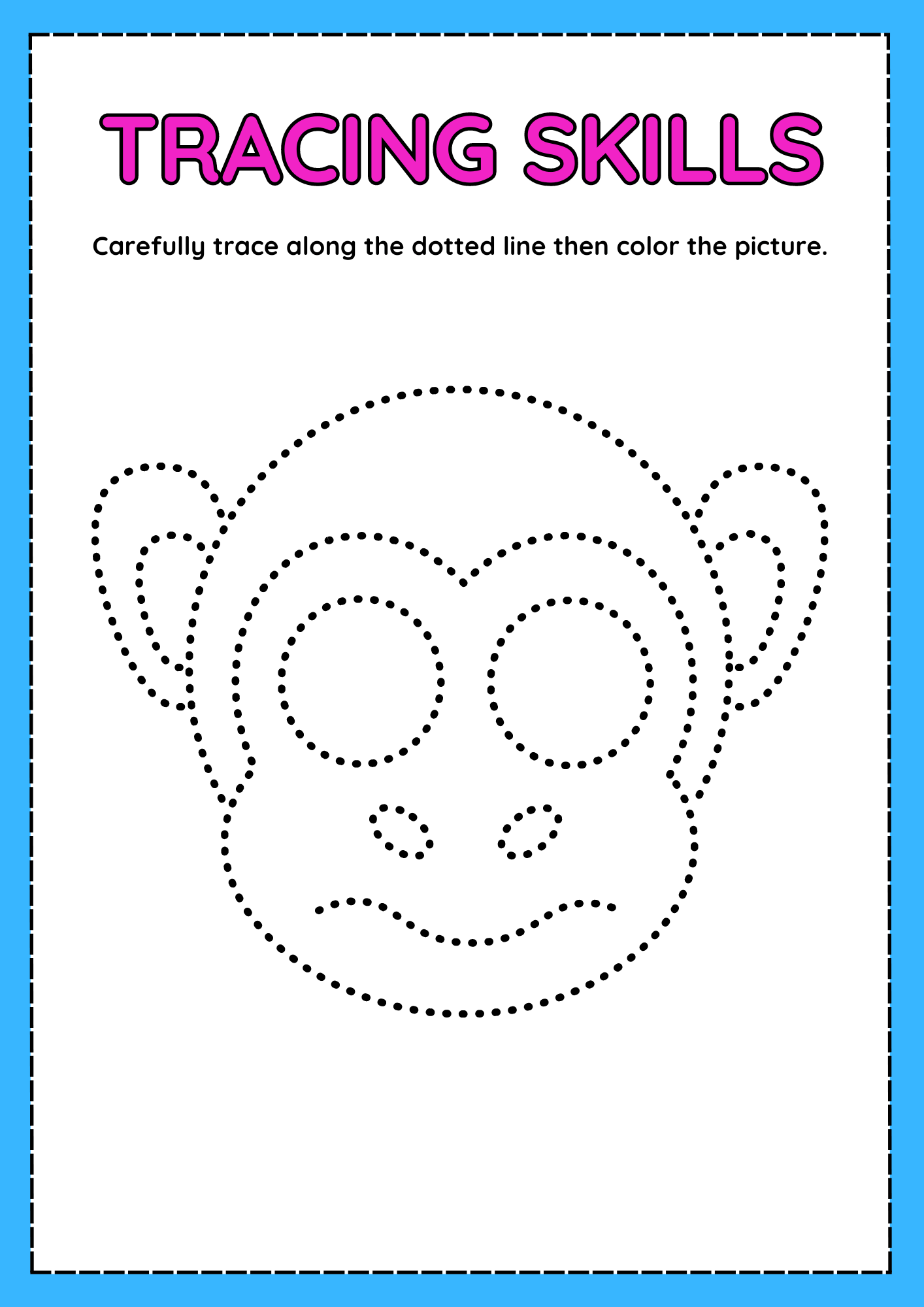 Animal Tracing Worksheets For Preschool Kids